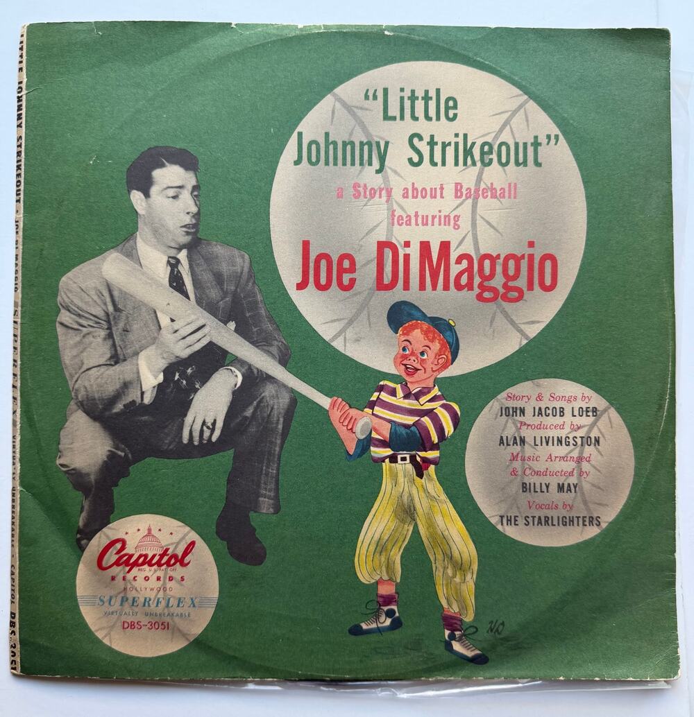 Scarce 1949 Joe DiMaggio Little Johnny Strikeout Record New York Yankees, Yanks